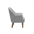 Essence  Accent  Chair  Gray  Linen  Upholstered  Flared  arms