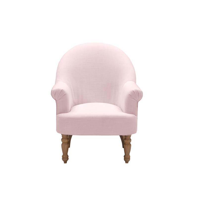 Essence  Accent  Chair  Pink Linen  Upholstered Flared  Arms
