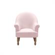 Essence  Accent  Chair  Pink Linen  Upholstered Flared  Arms