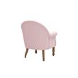 Essence  Accent  Chair  Pink Linen  Upholstered Flared  Arms