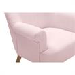 Essence  Accent  Chair  Pink Linen  Upholstered Flared  Arms