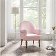 Essence  Accent  Chair  Pink Linen  Upholstered Flared  Arms
