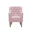 Rayleigh  Accent  Chair  Pink  Linen  Upholstered  Flared  Arms