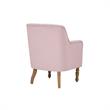 Rayleigh  Accent  Chair  Pink  Linen  Upholstered  Flared  Arms