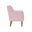 Rayleigh  Accent  Chair  Pink  Linen  Upholstered  Flared  Arms
