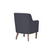 Rayleigh  Accent  Chair Dark  Gray  Linen  Upholstered  Flared  Arms