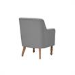 Rayleigh  Accent  Chair  Gray  Linen  Upholstered  Flared  Arms