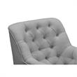 Rayleigh  Accent  Chair  Gray  Linen  Upholstered  Flared  Arms