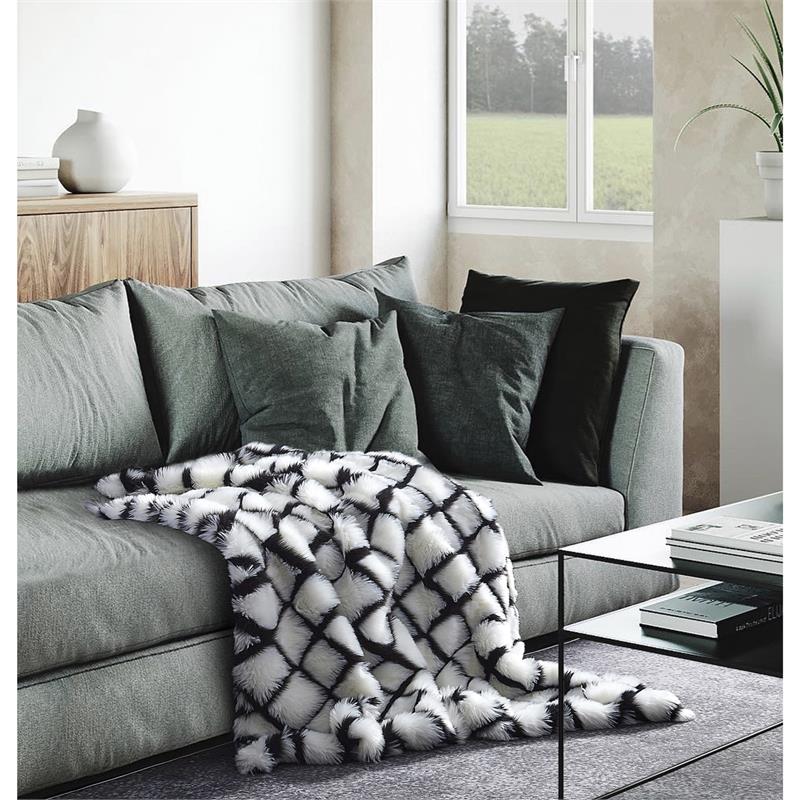 Rosemarie Throw Black Acrylic 50