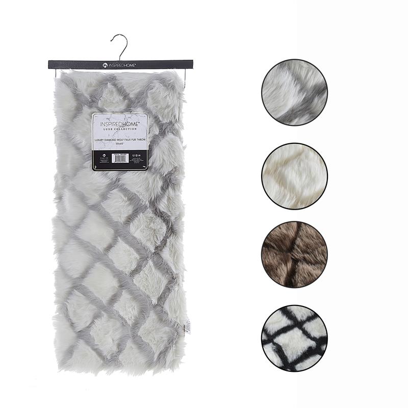 Rosemarie Throw Gray Acrylic 50