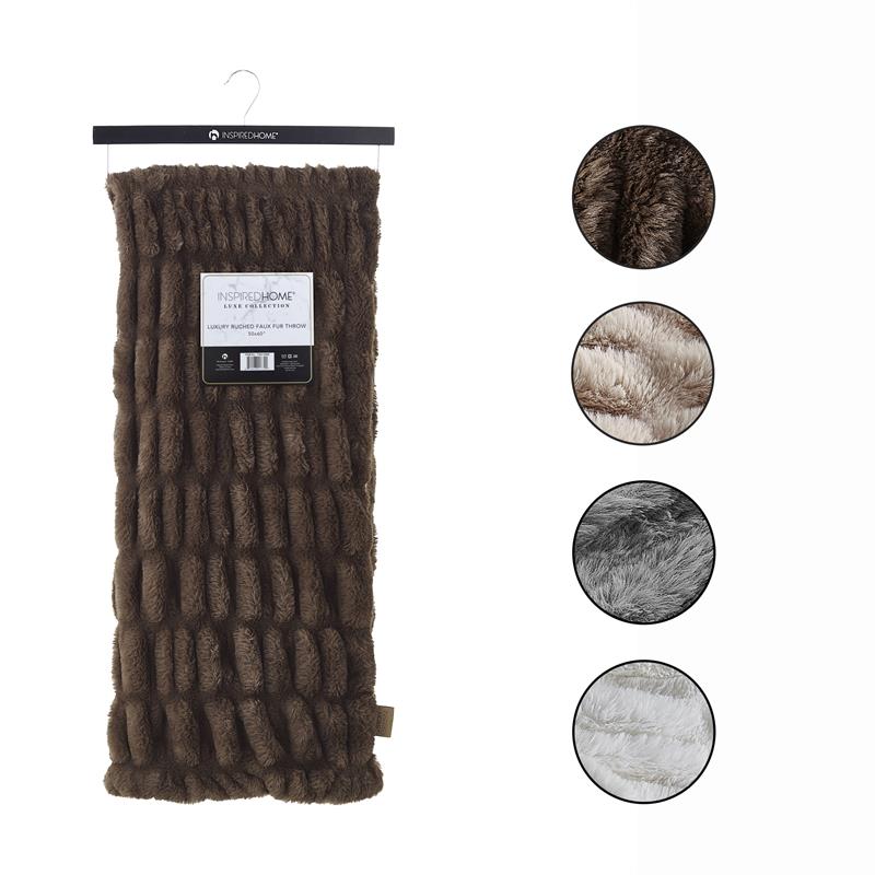 Atreyu Throw Brown Polyester 50