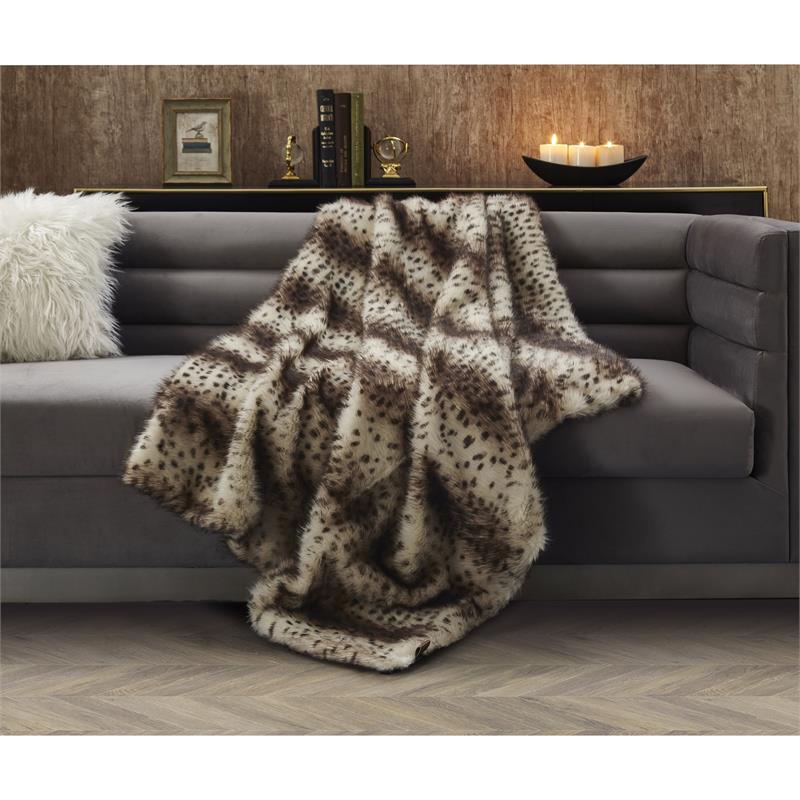Jenson Throw Brown Acrylic 50