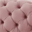 Arlette Sofa Rust Velvet  Button Tufted Gold Nailhead Trim Sinuous Springs