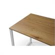 Taelynn Wooden Desk Natural/White 31.5L x 23.6W x 30H Open Front Storage