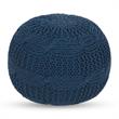 Posh Living Caelyn Cotton Yarn Pouf Teal