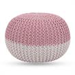 Posh Living Emmaleigh Cotton Yarn Pouf Blush
