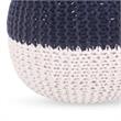 Posh Living Emmaleigh Cotton Yarn Pouf Navy