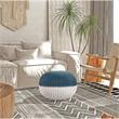 Posh Living Emmaleigh Cotton Yarn Pouf Teal