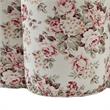Jamil Ottoman Cluster Red Linen 24.5L x 24.5W x 18.5H Upholstered Nailhead Trim