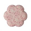 Jamil Ottoman Paisley Red Linen 24.5L x 24.5W x 18.5H Upholstered Nailhead Trim