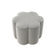 Jamil Ottoman Taupe Linen 24.5L x 24.5W x 18.5H Upholstered Nailhead Trim