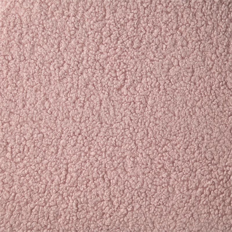 Katia Ottoman Blush Sherpa 25.2L x 25.2W x 13.3H Upholstered Low Profile