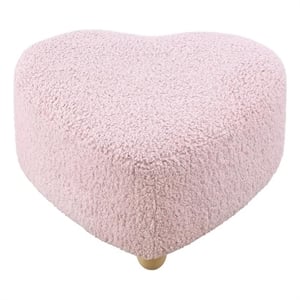 Katia Ottoman Lavender Sherpa 25.2L x 25.2W x 13.3H Upholstered Low Profile