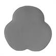 Kristin Ottoman Grey Velvet 28L x 28W x 17.7H Upholstered Storage