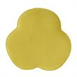 Kristin Ottoman Yellow Velvet 28L x 28W x 17.7H Upholstered Storage