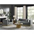 Posh Living Aylah Velvet Club Chair Grey