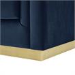 Posh Living Aylah Velvet Club Chair Navy