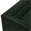 Posh Living Aylah Velvet Left Facing Chaise Sectional Sofa Hunter Green
