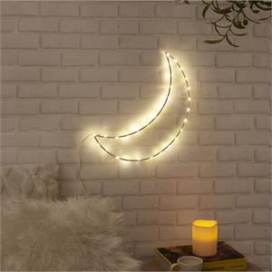Posh Living Jakub Moon Accent Light LED Sign Battery-Powered