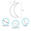 Posh Living Jakub Moon Accent Light LED Sign Battery-Powered