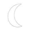 Posh Living Jakub Moon Accent Light LED Sign Battery-Powered