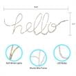 Posh Living Muhammed Hello Accent Light LED Sign Battery-Powered