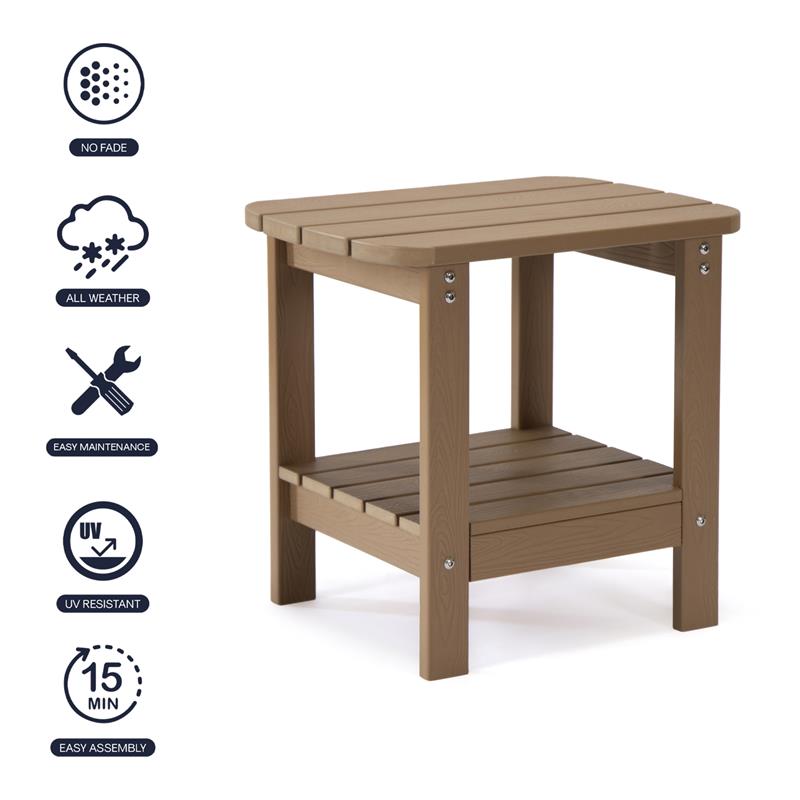 Posh Living Clive Outdoor Side Table Orange