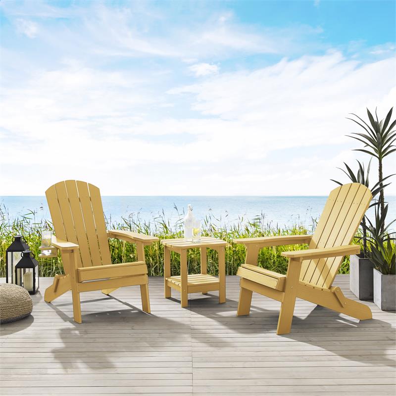 Posh Living Clive Outdoor Side Table Yelow