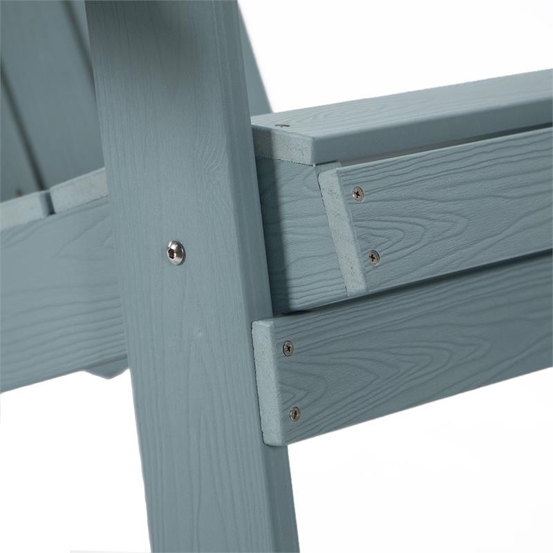 Posh Living Zayna Outdoor Adirondack Chair Aqua