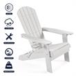 Posh Living Zayna Outdoor Adirondack Chair White