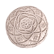 Posh Living Jakhi Cotton Yarn Pouf Ivory