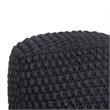 Posh Living Luc Cotton Yarn Pouf Black