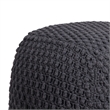Posh Living Luc Cotton Yarn Pouf Dark Grey