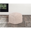 Posh Living Luc Cotton Yarn Pouf Ivory