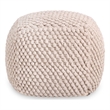 Posh Living Luc Cotton Yarn Pouf Ivory