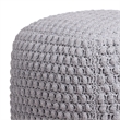 Posh Living Luc Cotton Yarn Pouf Light Grey