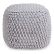 Posh Living Luc Cotton Yarn Pouf Light Grey