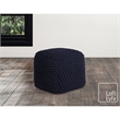 Posh Living Luc Cotton Yarn Pouf Navy