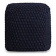 Posh Living Luc Cotton Yarn Pouf Navy