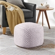 Posh Living Luc Cotton Yarn Pouf White
